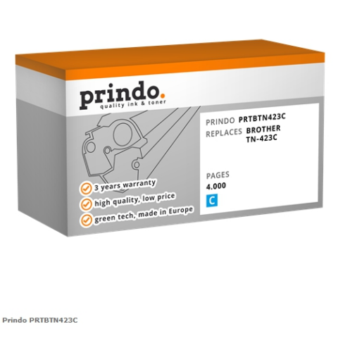 Prindo Tóner cian PRTBTN423C Compatible con Brother TN-423C