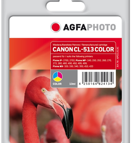 Agfa Photo Cartucho de tinta color APCCL513C Compatible CL-513 2971B001