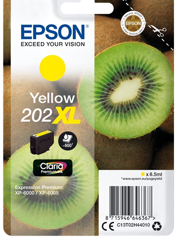 Epson Cartucho de tinta amarillo C13T02H44010 202XL