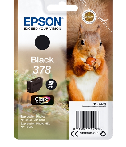 Epson Cartucho de tinta negro C13T37814010