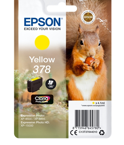 Epson Cartucho de tinta amarillo C13T37844010 378