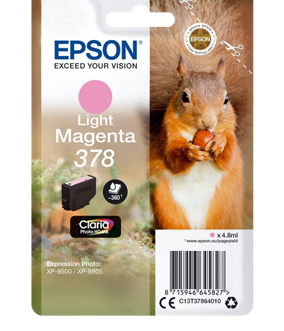 Epson Cartucho de tinta Magenta (claro) C13T37864010 378