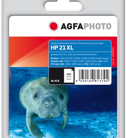 Agfa Photo Cartucho de tinta negro APHP21B C9351AE