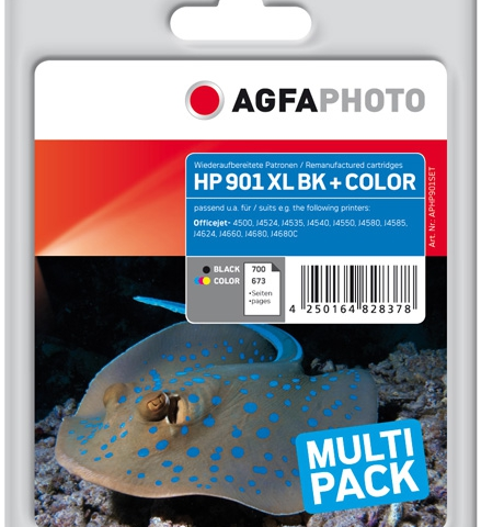 Agfa Photo Multipack negro + color APHP901SET Agfa Photo 901 XL + 901 (SD519AE)