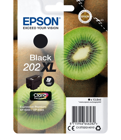 Epson Cartucho de tinta negro C13T02G14010 202XL