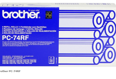 Brother rollo de transferéncia térmica PC-74RF pack de cuatro unidades
