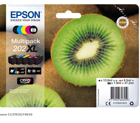 Epson Multipack C13T02G74010 202XL