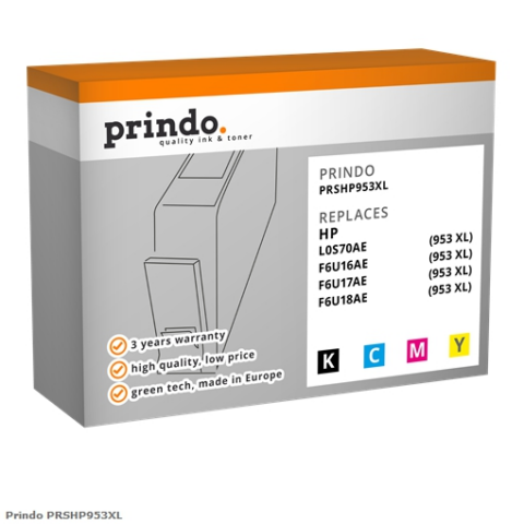 Prindo Multipack PRSHP953XL Compatible con HP 953XL