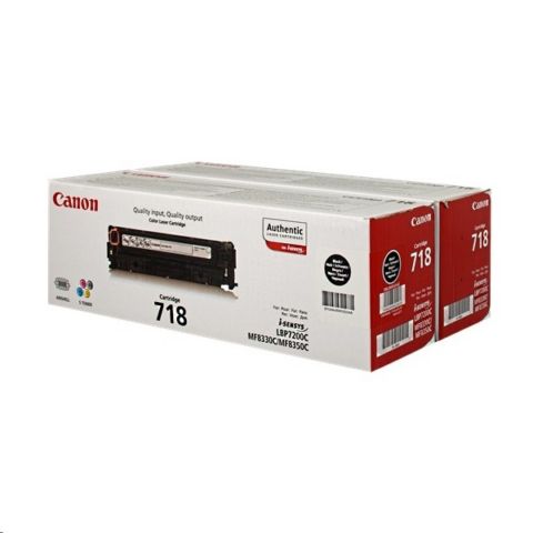 Canon Multipack negro 718 BK VP 2662B005 pack de dos unidades
