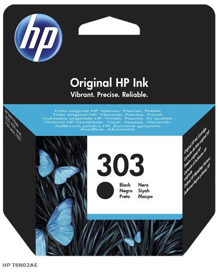 HP Cartucho de tinta negro T6N02AE 303