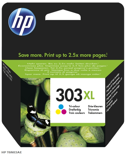 HP Cartucho de tinta varios colores T6N03AE 303XL