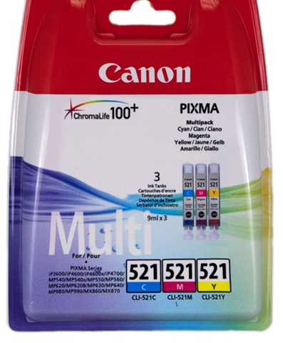 Canon Value Pack c/m/y CLI-521z 2934B010 multipack