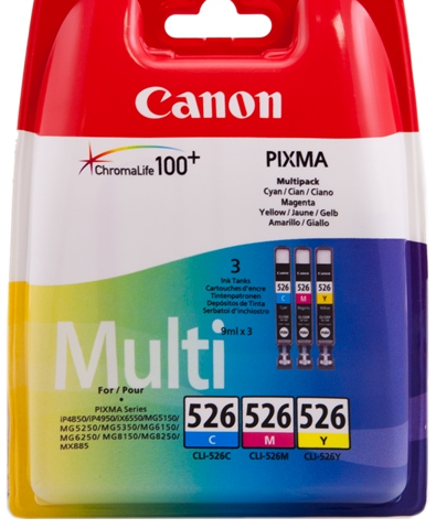 Canon Multipack c/m/y CLI-526 4541B009 CLI-526c + CLI-526m + CLI-526y