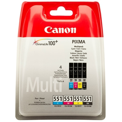 CANON Cartucho Multipack CLI-551 4 colores blister