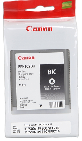 Canon Cartucho de tinta negro PFI-102bk 0895B001 130ml