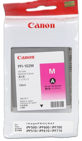 Canon Cartucho de tinta magenta PFI-102m 0897B001 130ml