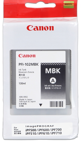 Canon Cartucho de tinta negro (mate) PFI-102mbk 0894B001 130ml