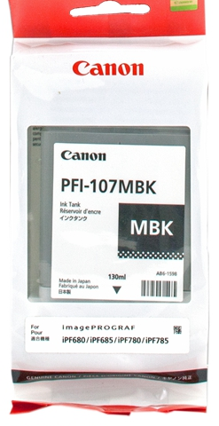 Canon Cartucho de tinta negro (mate) PFI-107mbk 6704B001 130ml