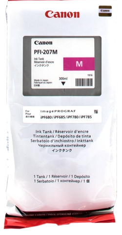 Canon Cartucho de tinta magenta PFI-207m 8791B001 300ml