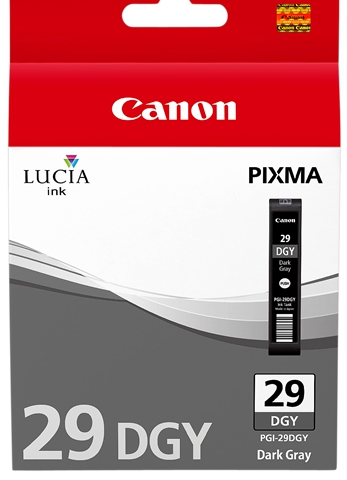 Canon Cartucho de tinta gris obscuro PGI-29dgy 4870B001 36ml para aprox. ca. 710 fotos (Formato 10 x 15 cm)