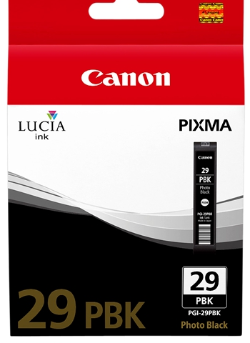 Canon Cartucho de tinta negro (foto) PGI-29pbk 4869B001 36ml para aprox.