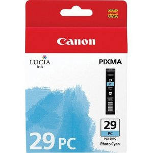 Canon Cartucho de tinta cían (foto) PGI-29pc 4876B001 36ml para aprox. 1.445 fotos (formato 10 x 15 cm)