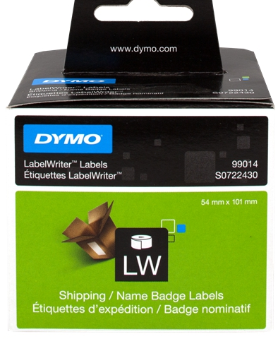 DYMO Etiquetas S0722430 99014 Etiquetas para envíos. 101x54mm, blanco, 1x220 unid.
