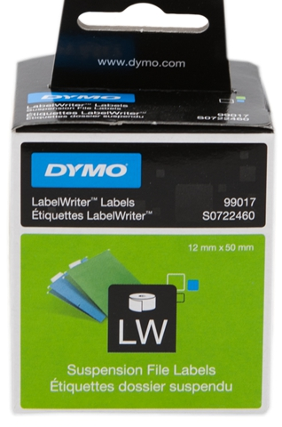 DYMO Etiquetas S0722460 99017 Etiquetas, 50x12mm, blanco, 1x220 unidades.