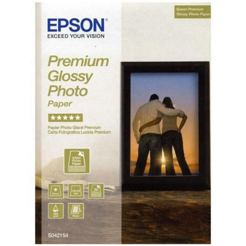 Epson Papel C13S042154 S042154 Papel de foto, 13 x 18 cm, 255 g/m , 30 hojas, Premium, glossy