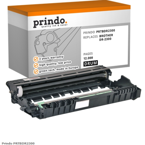 Prindo Unidad de tambor PRTBDR2300 Compatible con Brother DR-2300