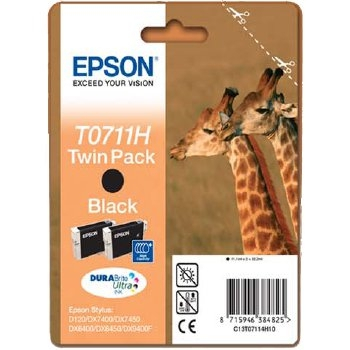 Epson Cartucho de tinta negro C13T07114H10 T0711H Pack de 2 unid. à 11,1 ml