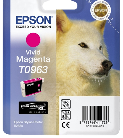 Epson Cartucho de tinta magenta (vivid) C13T09634010 T0963