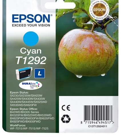 Epson Cartucho de tinta cían C13T12924011 T1292