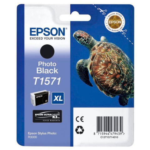 Epson Cartucho de tinta negro (foto) C13T15714010 T1571 25.9ml