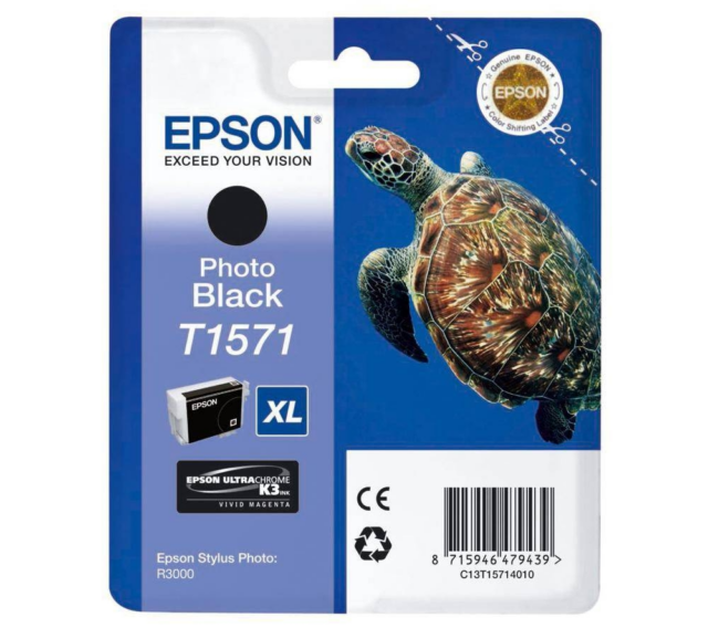Epson Cartucho de tinta negro (foto) C13T15714010 T1571 25.9ml