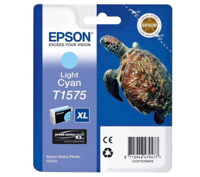 Epson Cartucho de tinta cían (claro) C13T15754010 T1575 25.9ml