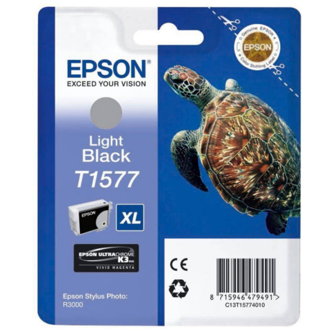 Epson Cartucho de tinta negro (claro) C13T15774010 T1577 25.9ml