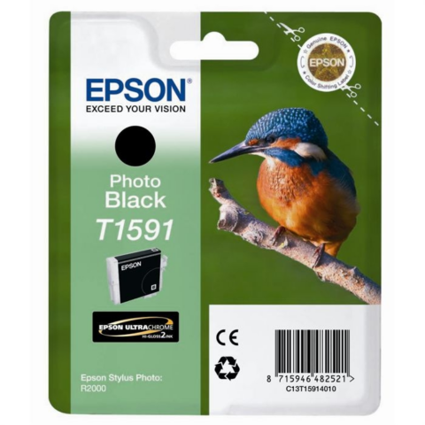 Epson Cartucho de tinta negro (foto) C13T15914010 T1591 17ml