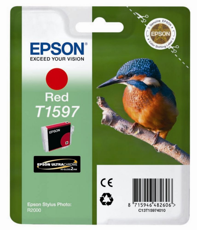 Epson Cartucho T1597 Rojo