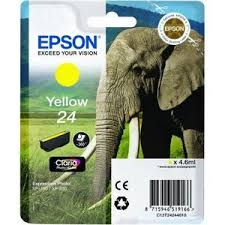Epson Cartucho de tinta amarillo C13T24244010 T2424 360 Páginas. 4.6ml