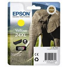 Epson Cartucho de tinta amarillo C13T24344010 T2434 740 Páginas. 8.7ml XL