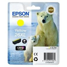 Epson Cartucho de tinta amarillo C13T26344010 T2634 700 Páginas. 9.7ml Cartucho XL