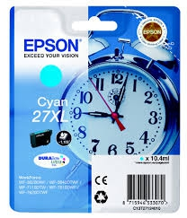 Epson Cartucho de tinta cían C13T27124010 T2712 1100 Páginas. 10.4ml XL