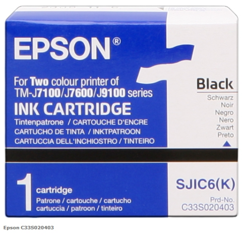 Epson Cartucho de tinta negro C33S020403 SJIC6/K