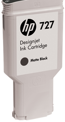 HP Cartucho de tinta negro mate C1Q12A 727