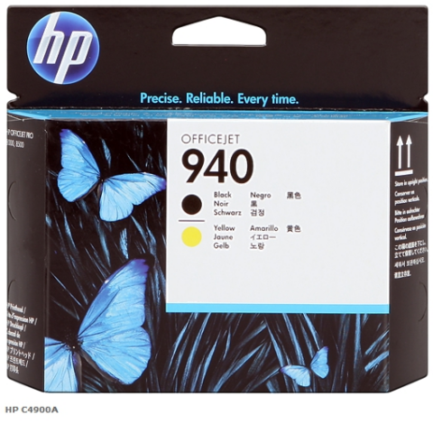 HP Cabezal de impresión amarillo , negro C4900A 940