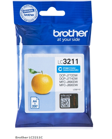 Brother Cartucho LC3211C Cyan Blister