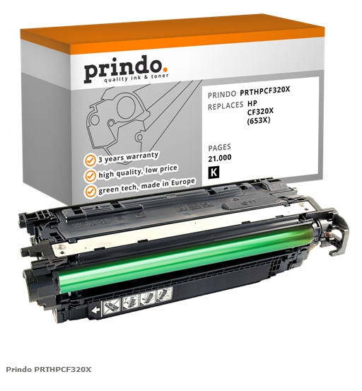 Prindo Tóner negro PRTHPCF320X Compatible con HP 653X (CF320X)