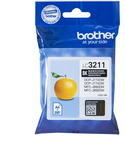Brother Cartucho LC3211BK Negro Blister