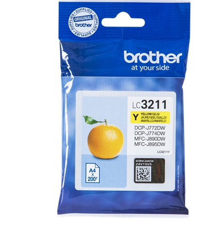 Brother Cartucho LC3211Y Amarillo Blister